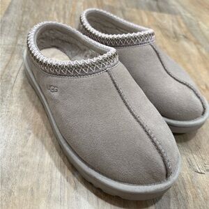 UGG Gray Tasman Suede Slip-On Slippers